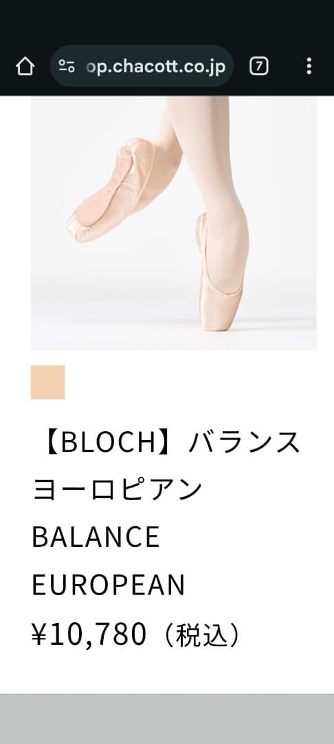 【新品未使用】Balance European トゥシューズ