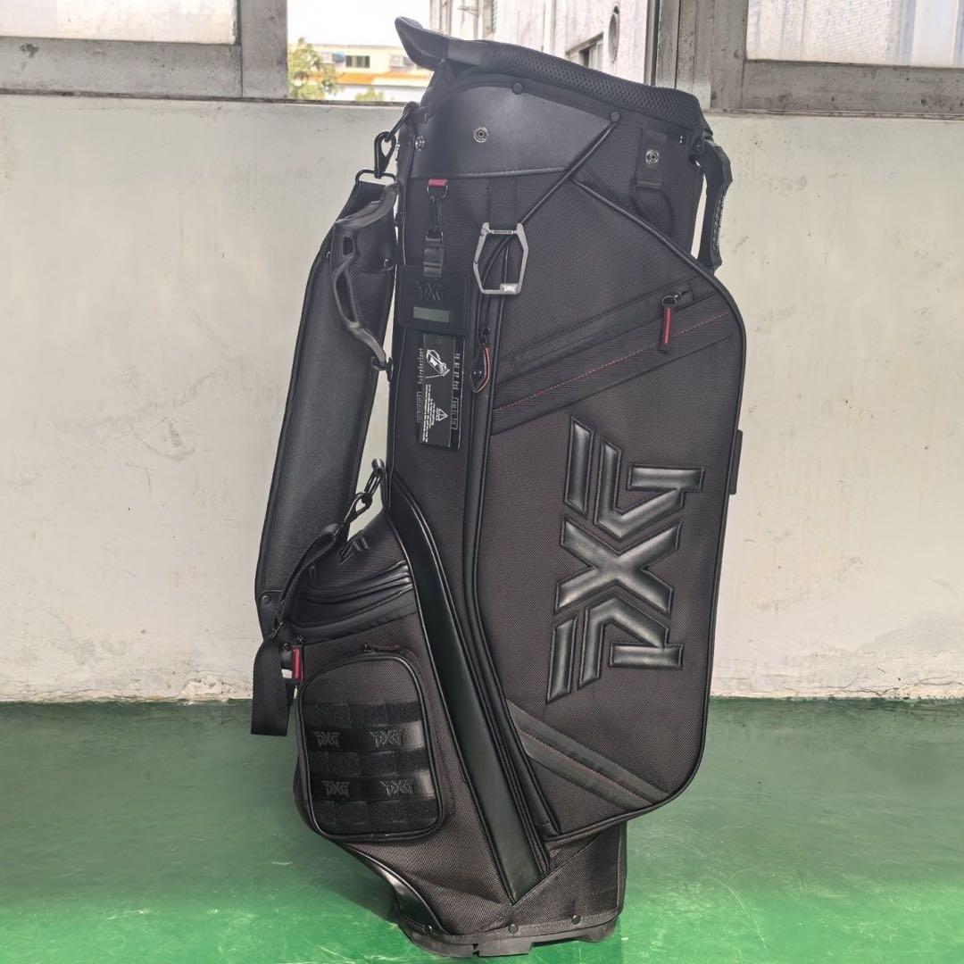 【即発送】 PXG ゴルフ キャディバッグ スタンド式 ブラック 6分割ブラック
