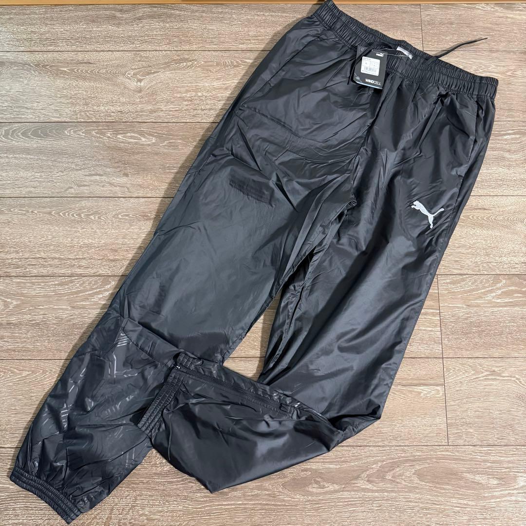 新品特価 PUMA サッカーウェア 裏起毛 ピステ・ウィンドブレーカー 上下XL