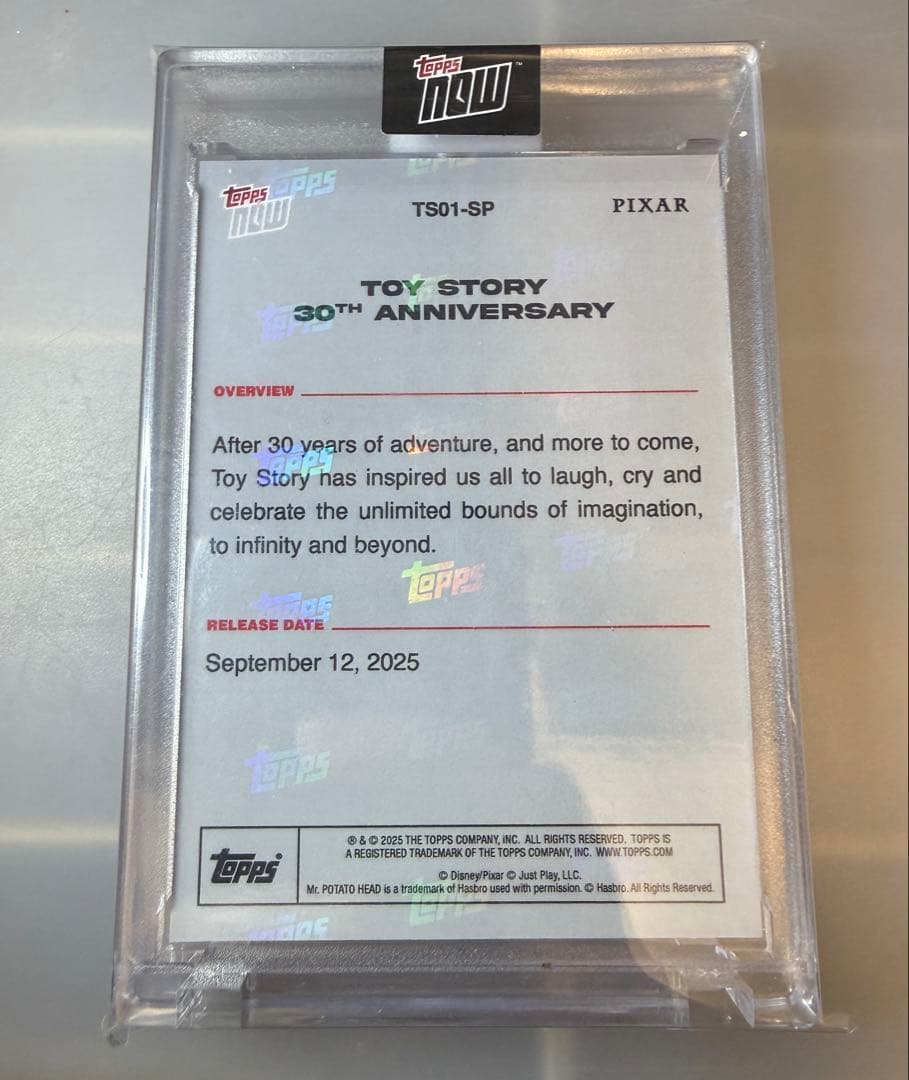 2025 Disney Topps now トイストーリー #TS01-SP