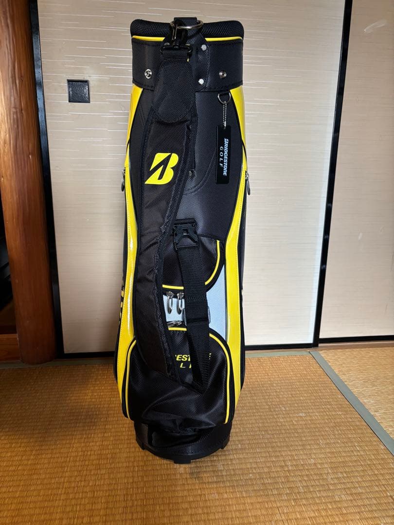 ブリヂストンゴルフ　キャディバッグCBG21Y ブラック×イエロー【中古】