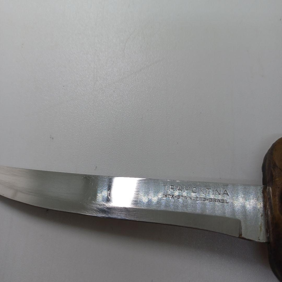 【一点物・美品】ブラジル産 天然石 手作りナイフ 全長24cm