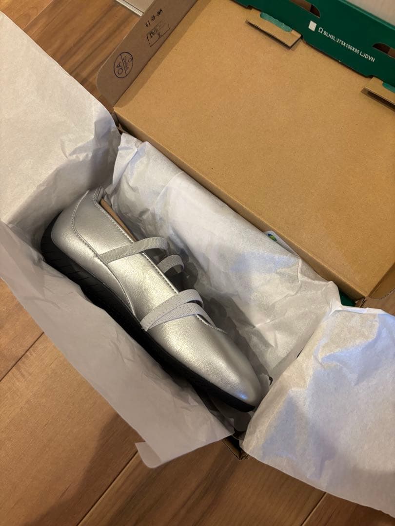 PUMA スピードキャット バレエ メタリック スニーカー 23.5cm