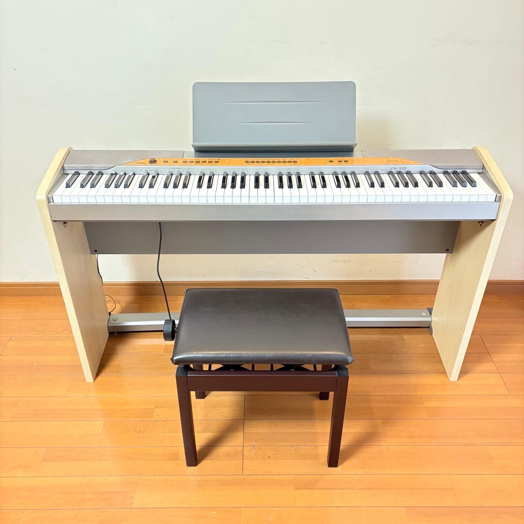 【美品•椅子/スタンド付属】CASIO 電子ピアノ Privia PX-110
