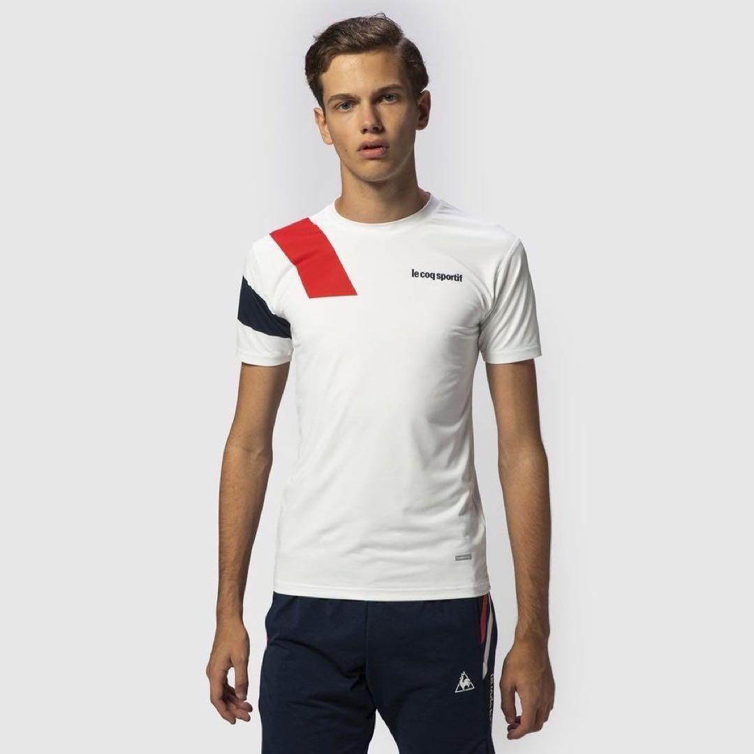 ルコックスポルティフ テニスウェア 半袖Tシャツ QMMPJA20 メンズL新品