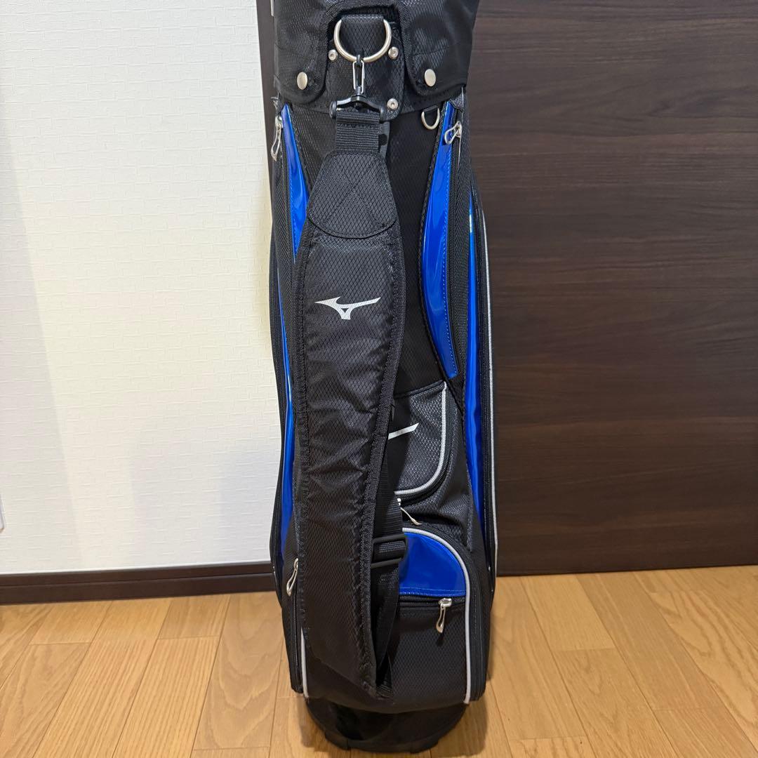 Mizuno キャディバッグ ゴルフバッグ 黒/青