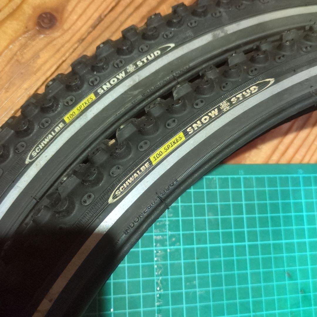 自転車 スパイクタイヤ　SCHWALBE.SPIKES.26-1.9