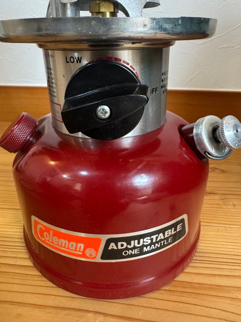 Coleman 286A 1990年製 ワンマントルランタン 赤 動作未確認
