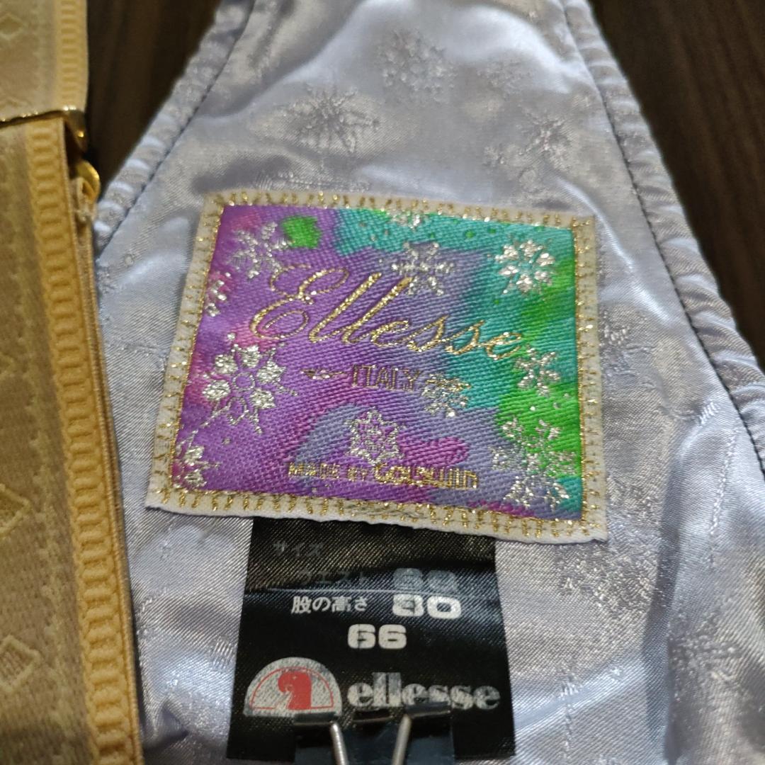 エレッセ スキーウェア 鮮やかな黄色 上下セット