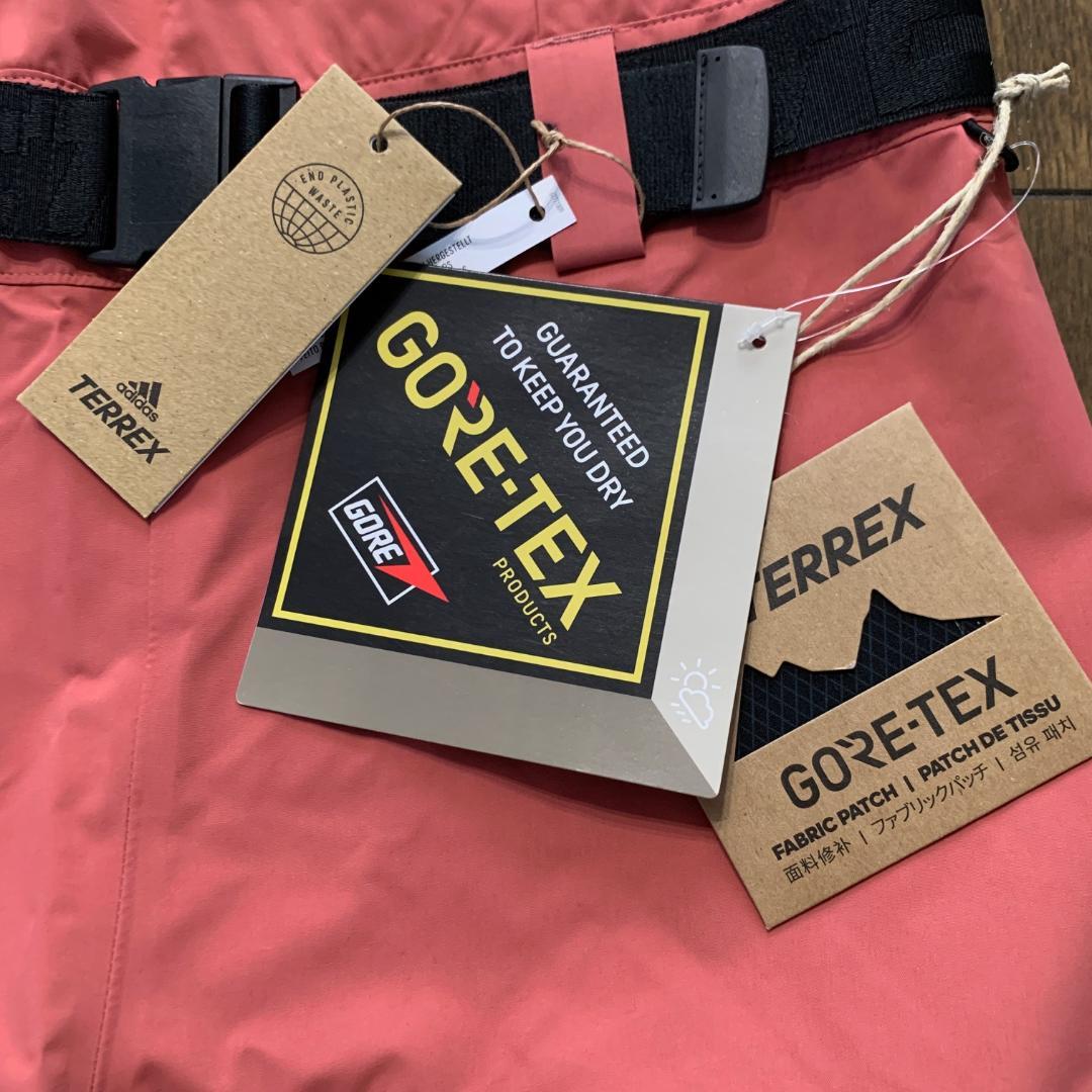限定価格　アディダス　ビブパンツ　ゴアテックス　ピンク系　レディースXL