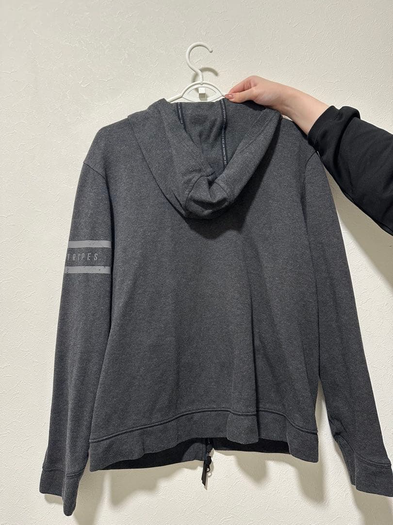 グレー フード付き ゴルフスウェットセットアップ M
