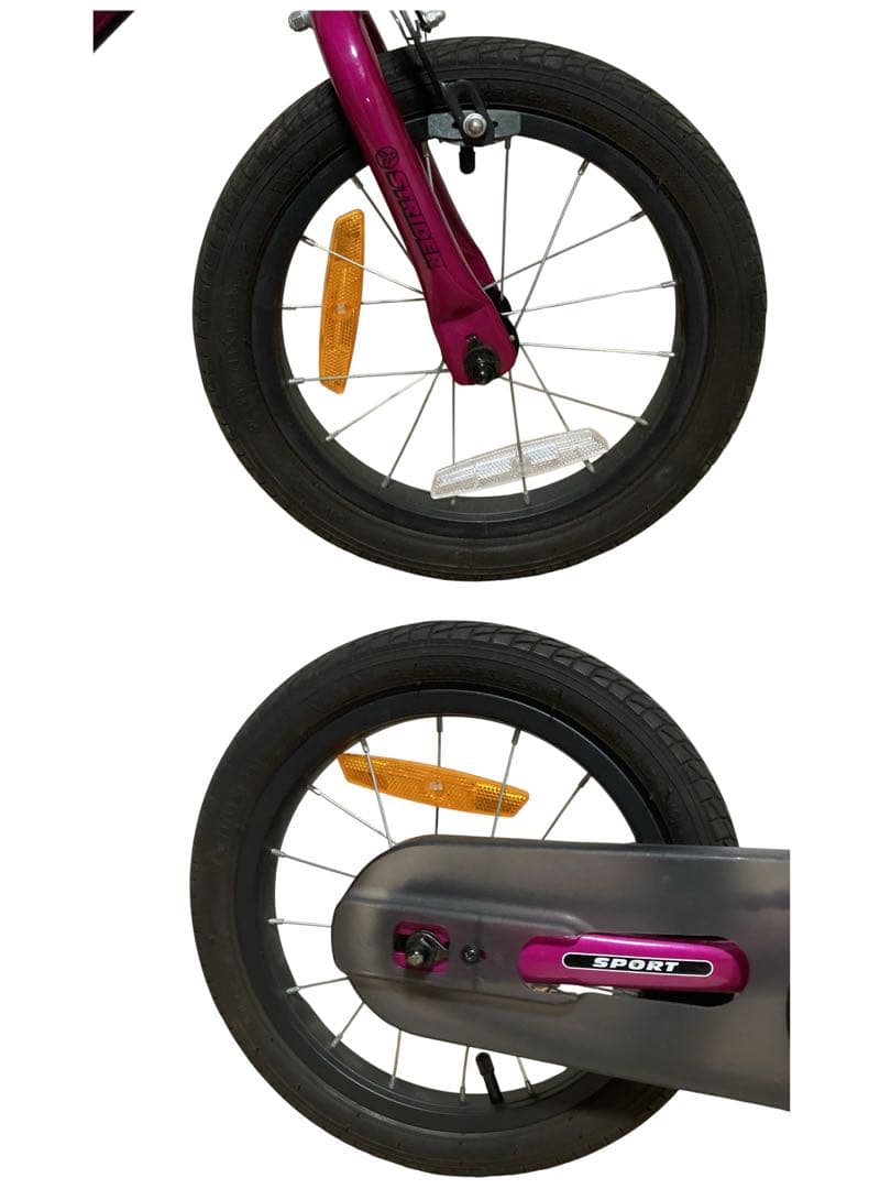 専用　　STRIDERSPORT14Xフューシャピンクペダル付き 使用感少 美品