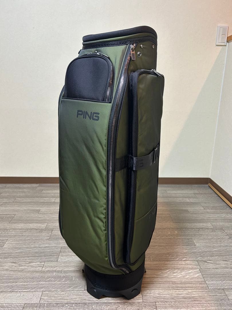 PING キャディバッグ　未使用品　10ポケットで収納力抜群！アーミーグリーン