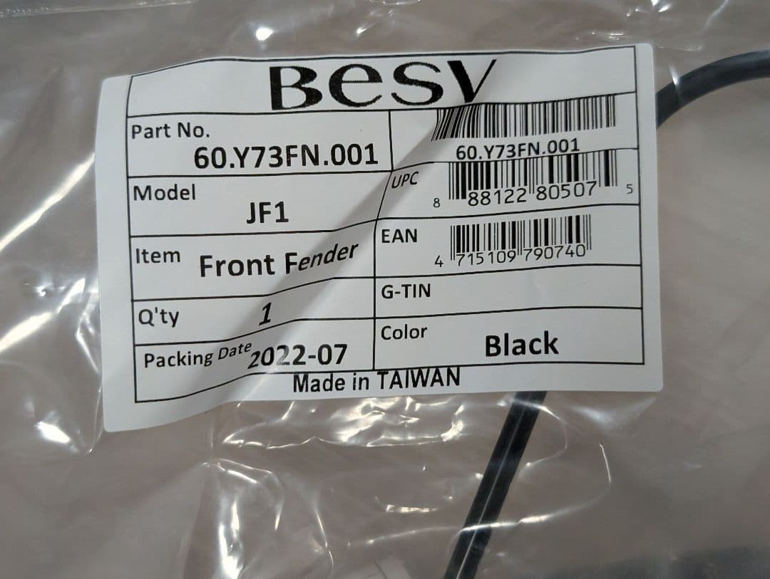 BESV JF1 フロント・リアフェンダーセット