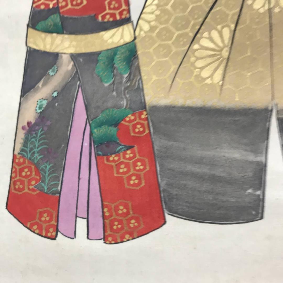 作者不詳/雛図/立雛図/ヒナ図/掛軸/名家伝来/AC-655