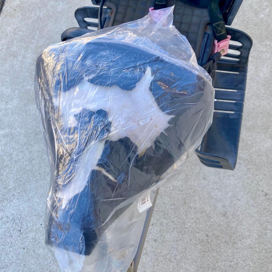 ふらっかーずシュシュ　3人乗り自転車チャイルドシート付き サンドベージュ色