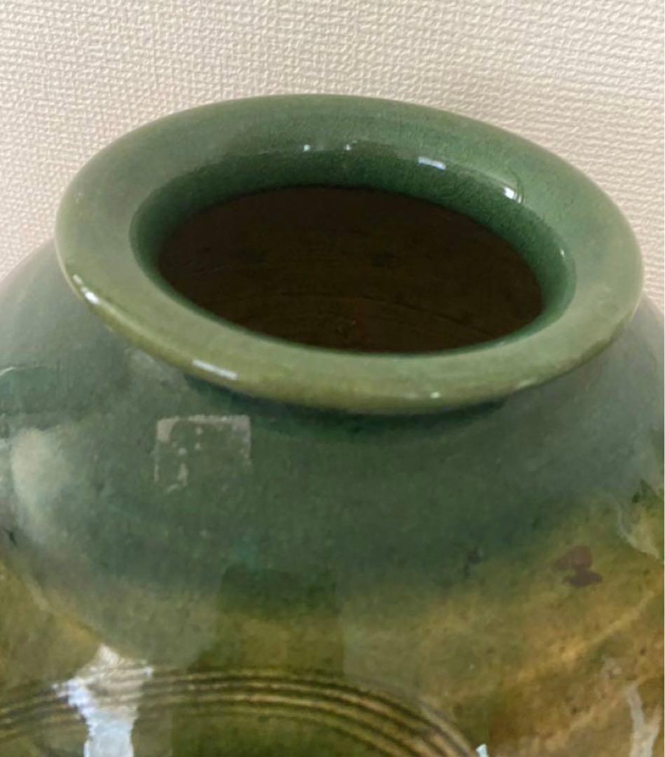 織部焼　花瓶　壺　唐物