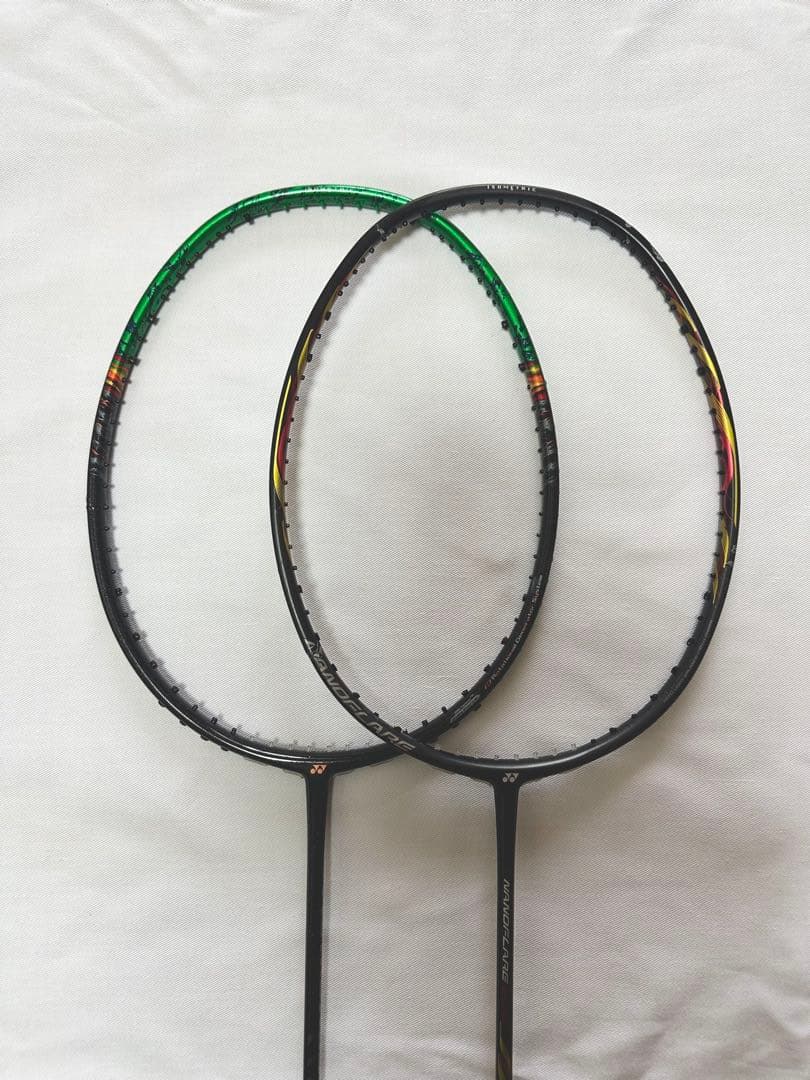 【※ジャンク品】バドミントンラケットAX99プロ&NF800 2本セット