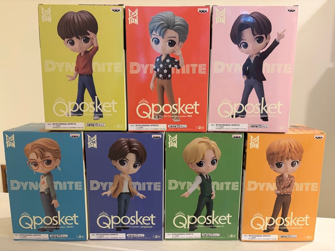 BTS TinyTAN Qposket Dynamite 7体セット