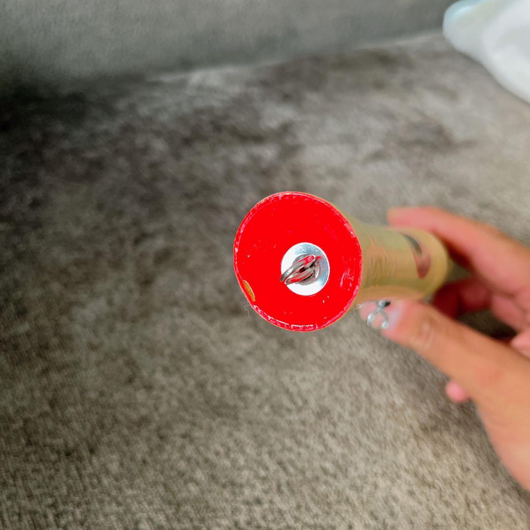 トップウォーター用ルアー クリーム色 赤色
