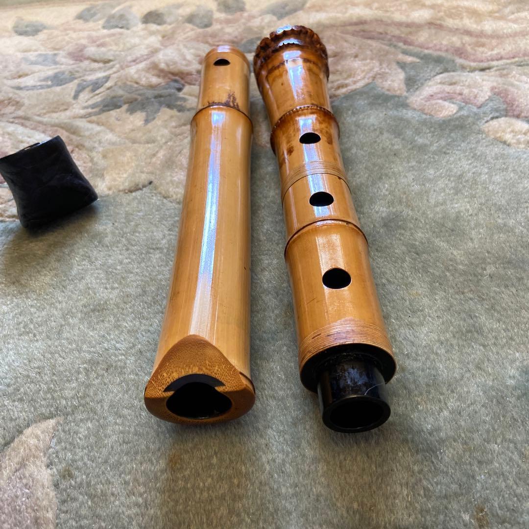 154 尺八　一尺七寸管　雪法ニ印