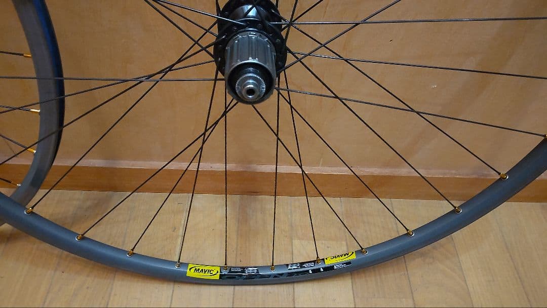 Mavic Open Proとデュラエースハブの手組ホイール