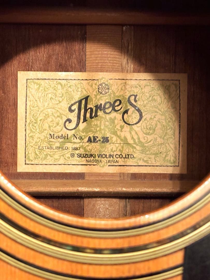 【エレアコ化&牛骨サドル】ThreeS AE-25 調整済　JV ソフトケース付