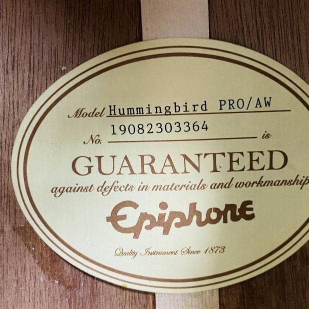 【限定カラー】Hummingbird PRO/AM Epiphone エレアコ
