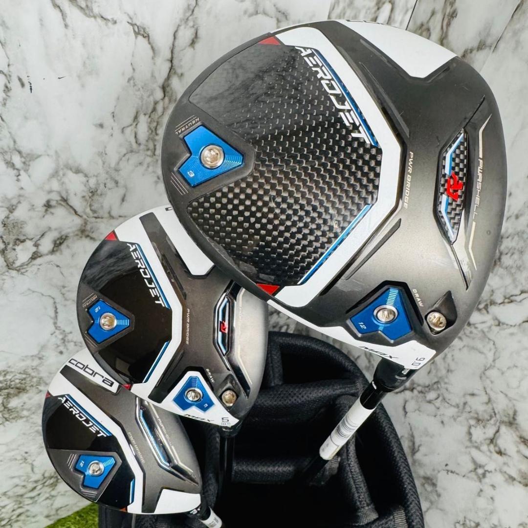 【良品】コブラ エアロジェット MAX 1W 5W 4UT 3本セット SR