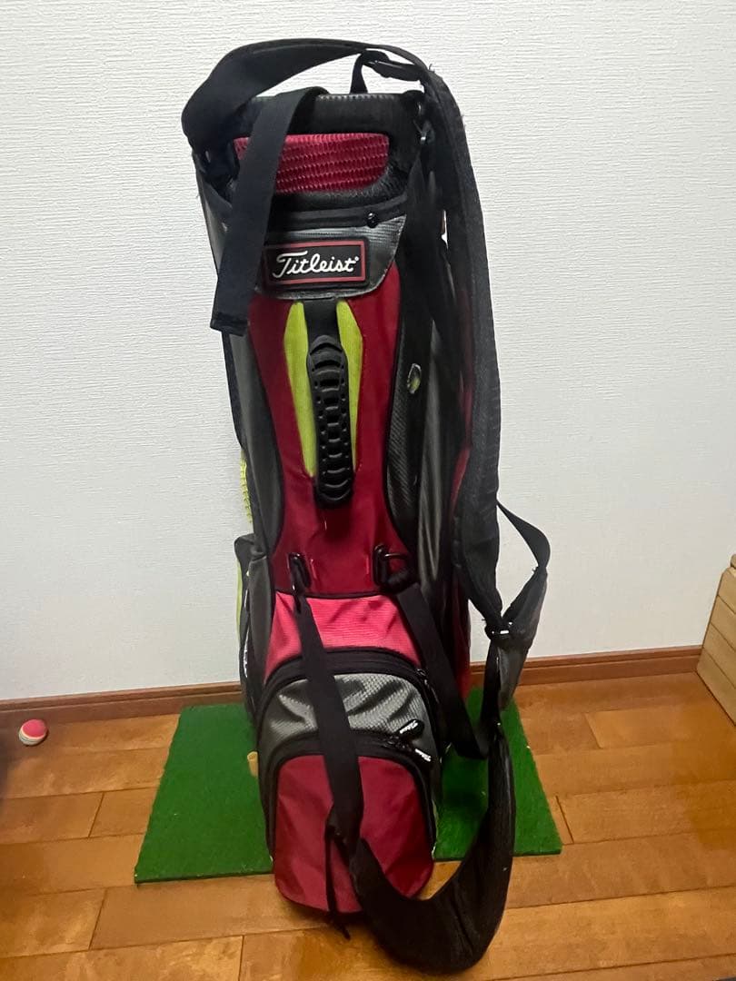 Titleist キャディバッグ 赤/黒/黄