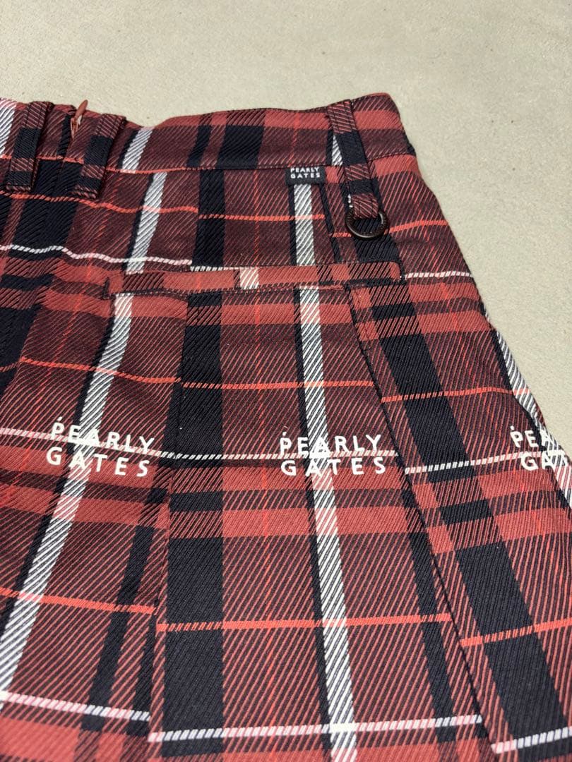 （新品、美品）パーリーゲイツ 、グレンチェック柄シリーズ、2点セット、サイズ1