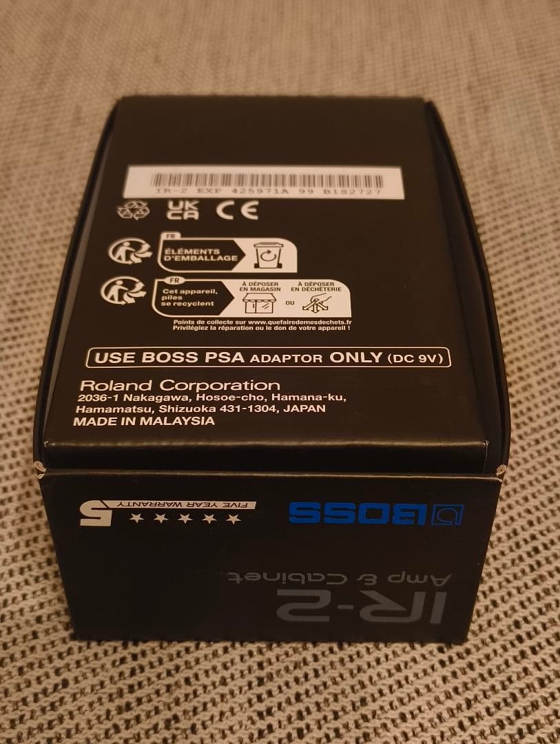 ギター BOSS IR-2 amp & cabinet