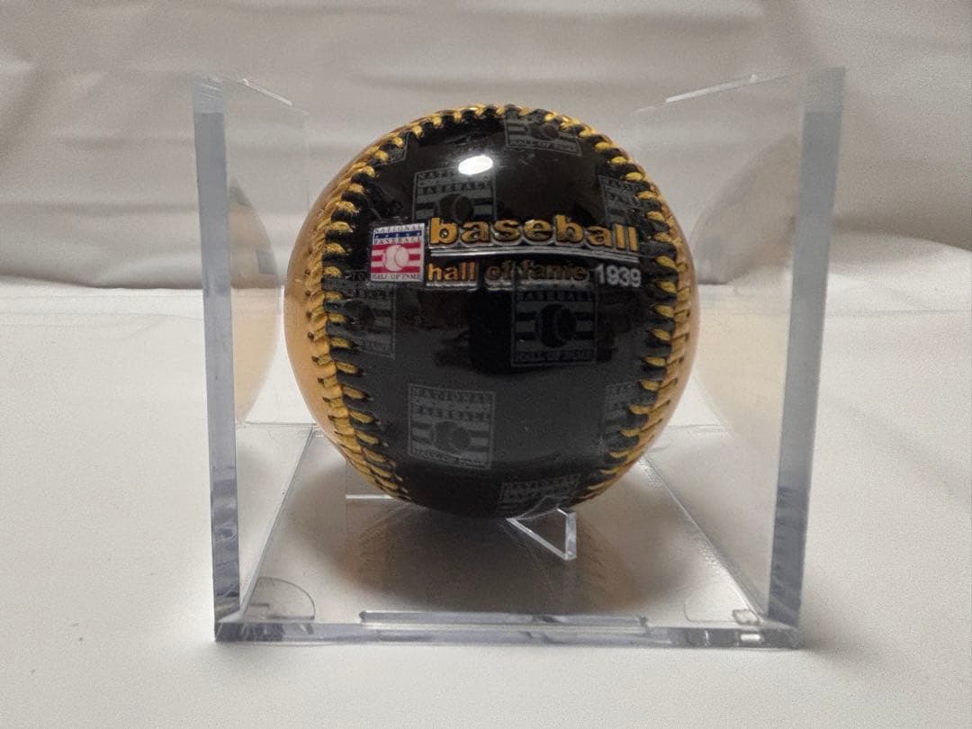 希少 アメリカ野球殿堂 記念ボール ケース付 NATIONAL BASEBALL