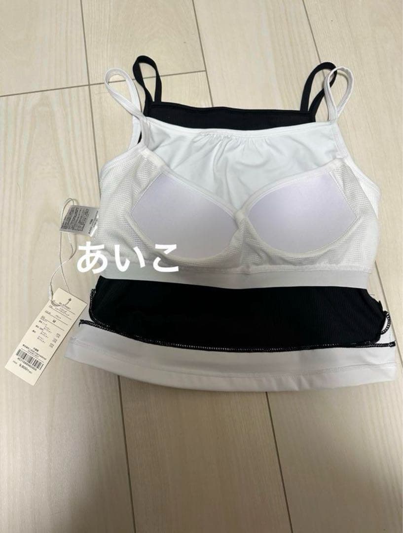 新品未使用❤️ 【SUKALA】リブコンビショートタンクトップ❤️MブラックLAVA