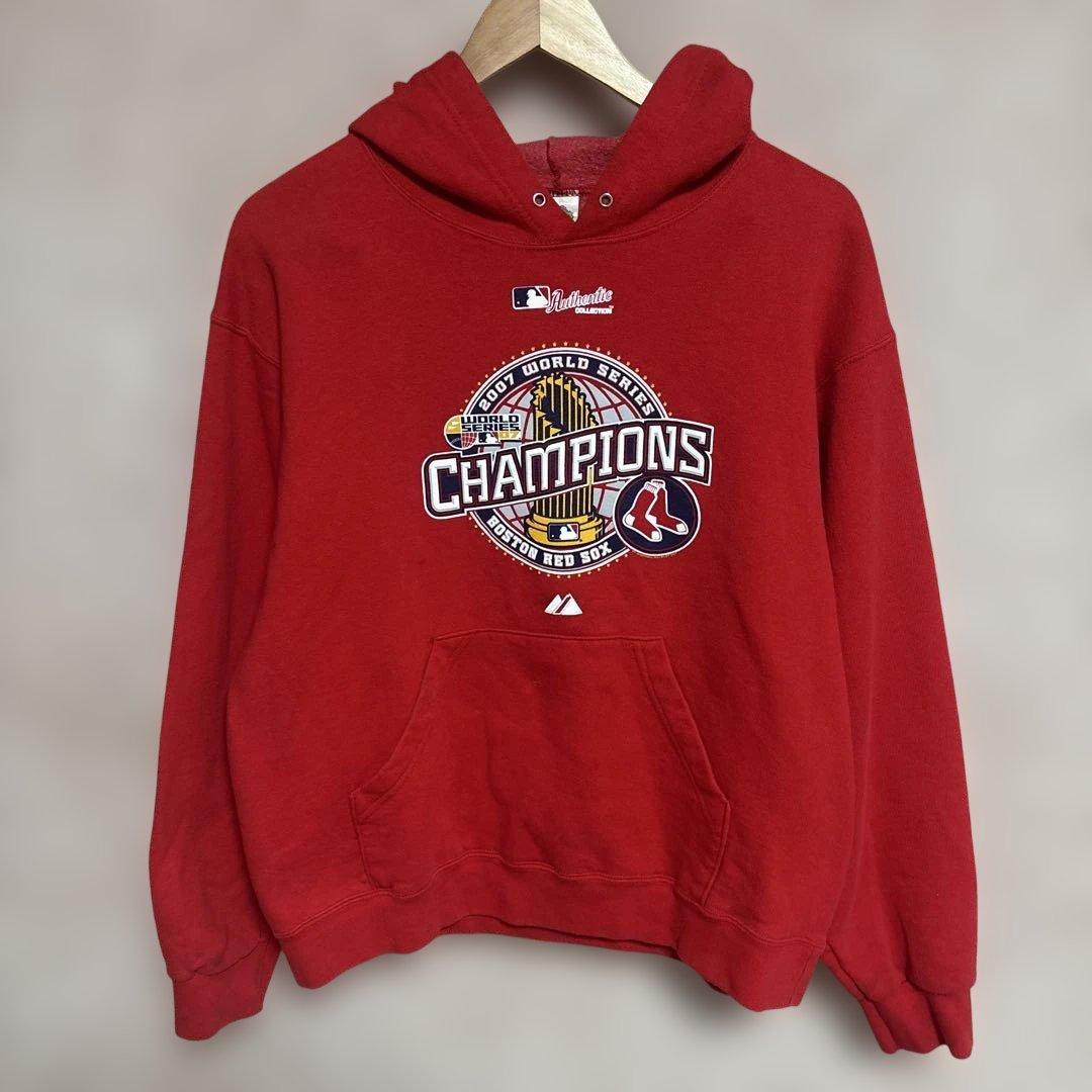 MLB レッドソックス パーカー M チャンピオン フルーツオブザルーム
