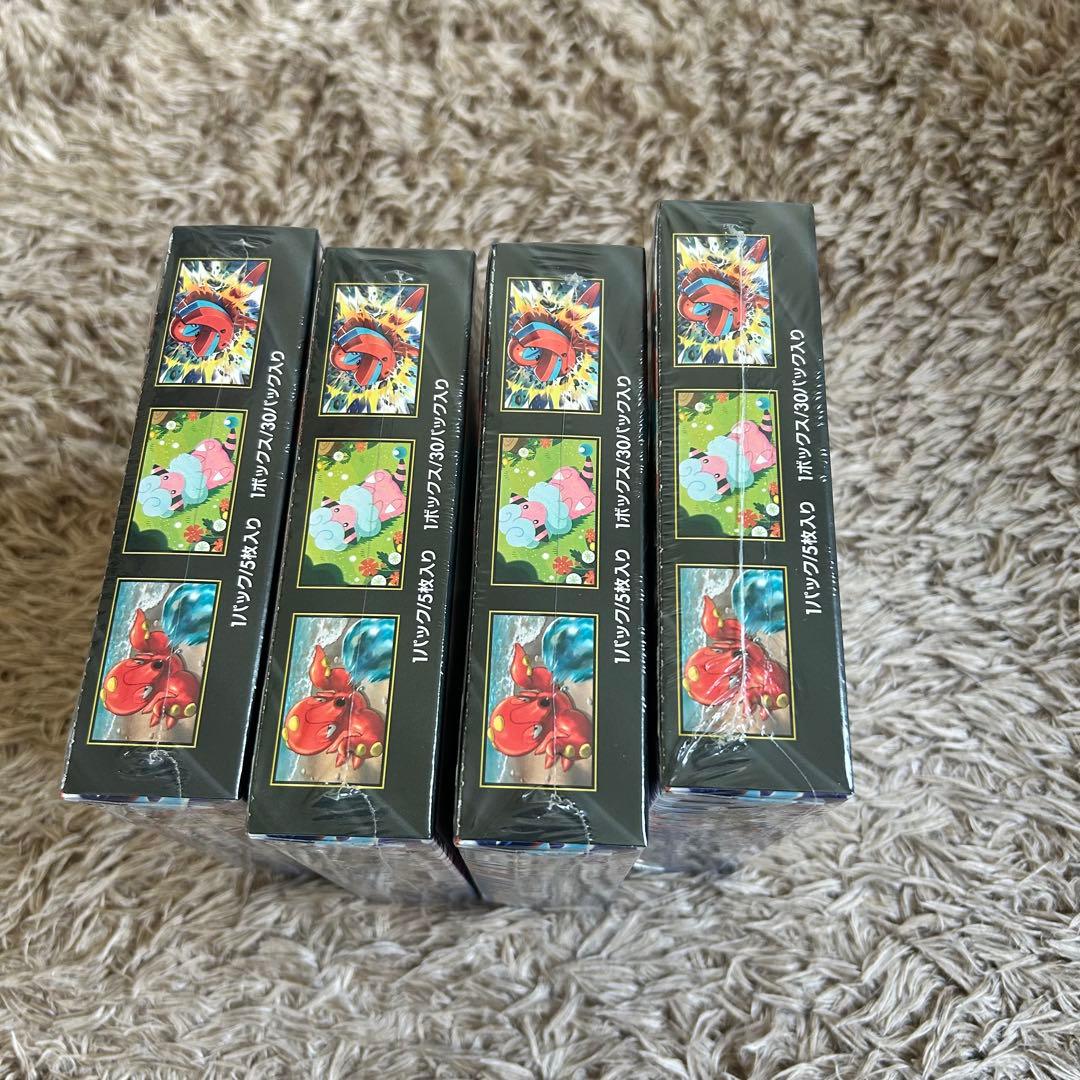 新品　ポケモンカードゲーム ニンジャスピナー シュリンク付き 4BOX
