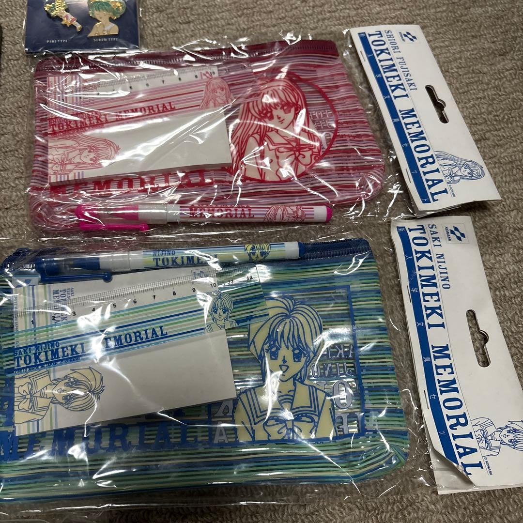 【未使用】ときめきメモリアル　メタルカード　筆箱　バッジ　スタンプシート