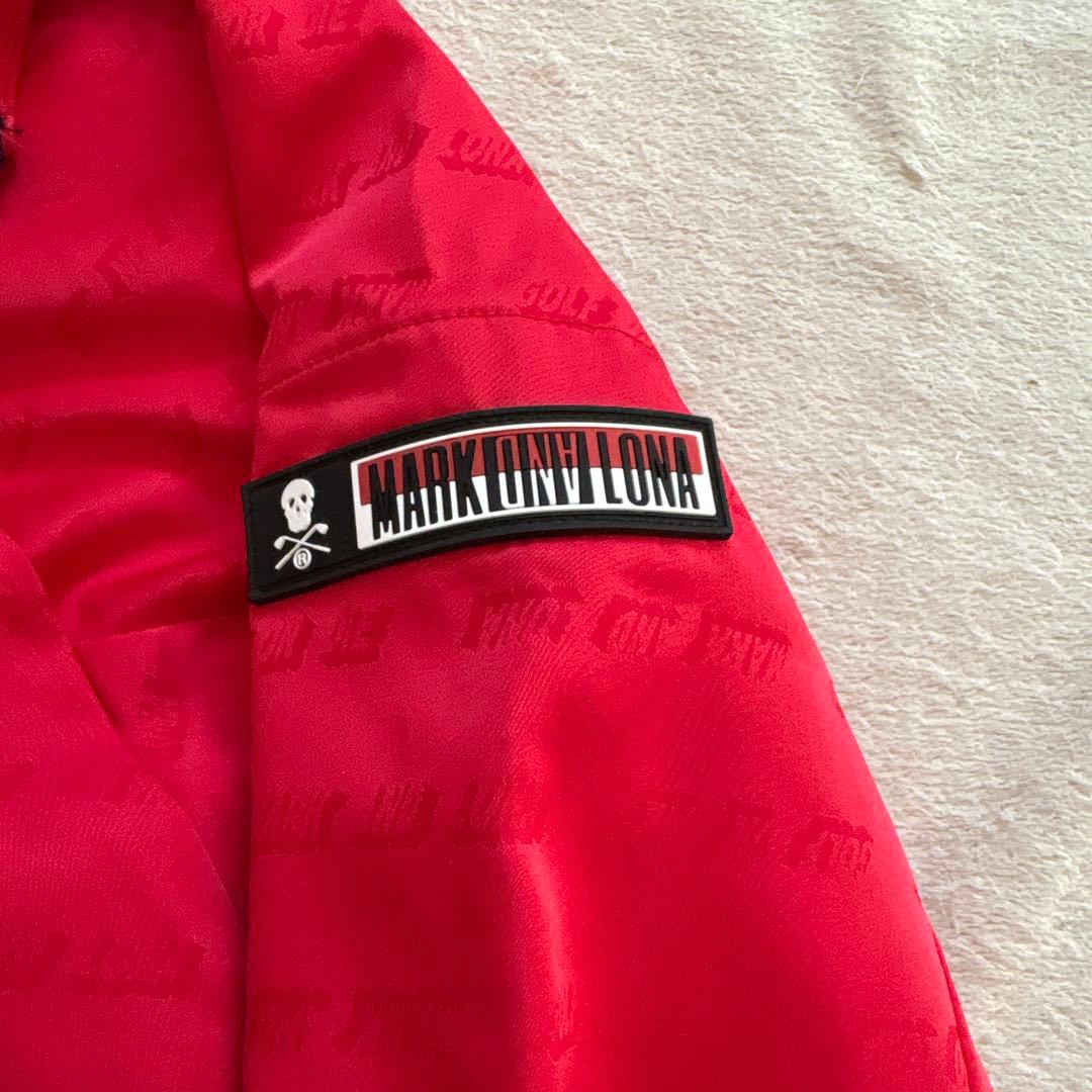 タグ付✨マークアンドロナ ジャケット 赤　総柄 ジップパーカー 52 XL