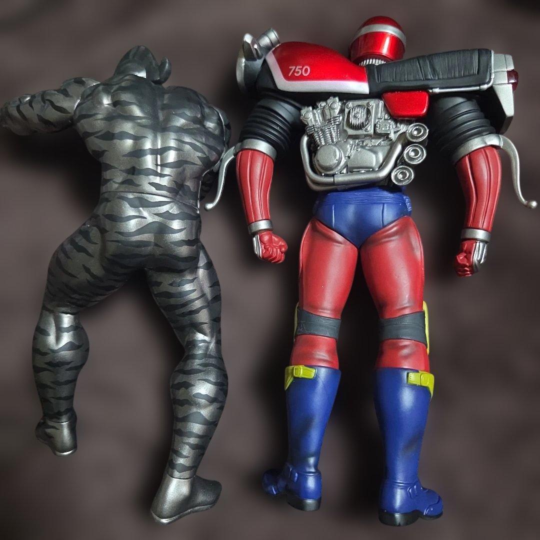 CCP キン肉マン 黒のゼブラ バイクマン フィギュア ソフビ