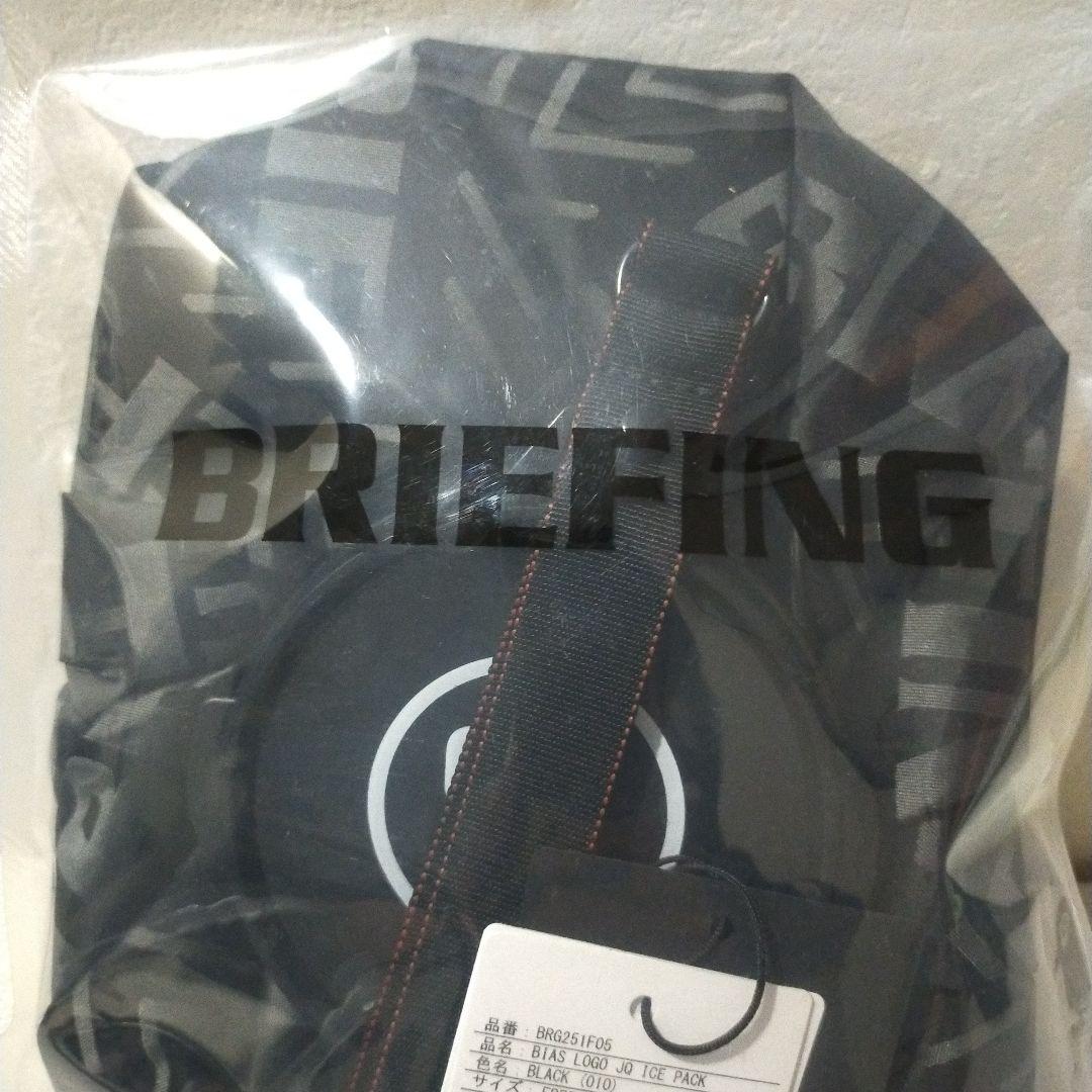 新品 BRIEFING ブリーフィングバイアスロゴジャガードアイスバッグブラック