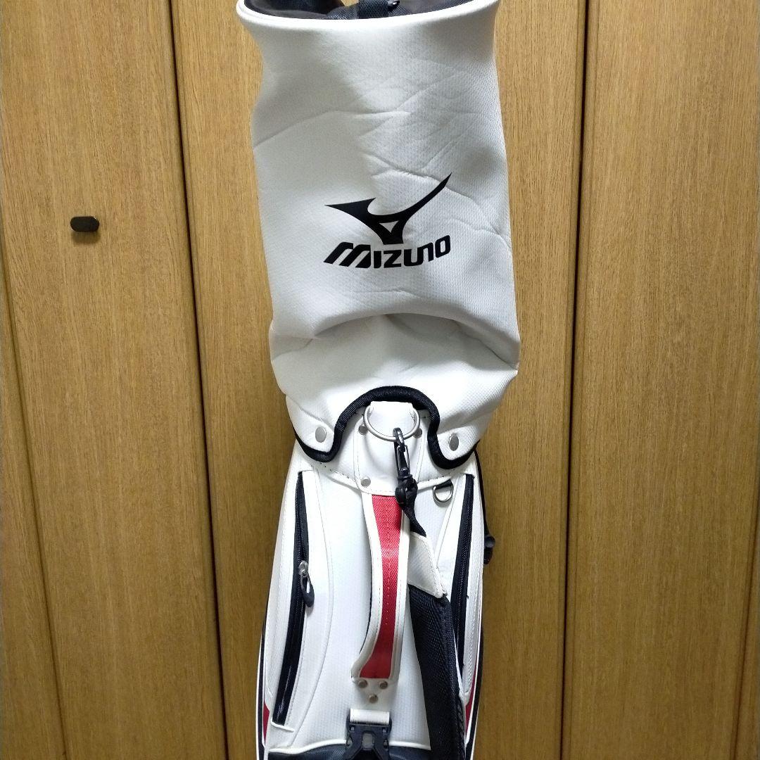 Mizuno キャディバッグ ホワイト　レッド　ブラック　おまけ付IGNIO