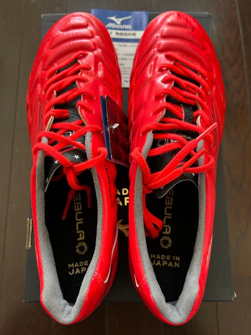 新品タグ付きMizunoレビュラCUPJAPAN 27.5㎝蛍光オレンジ