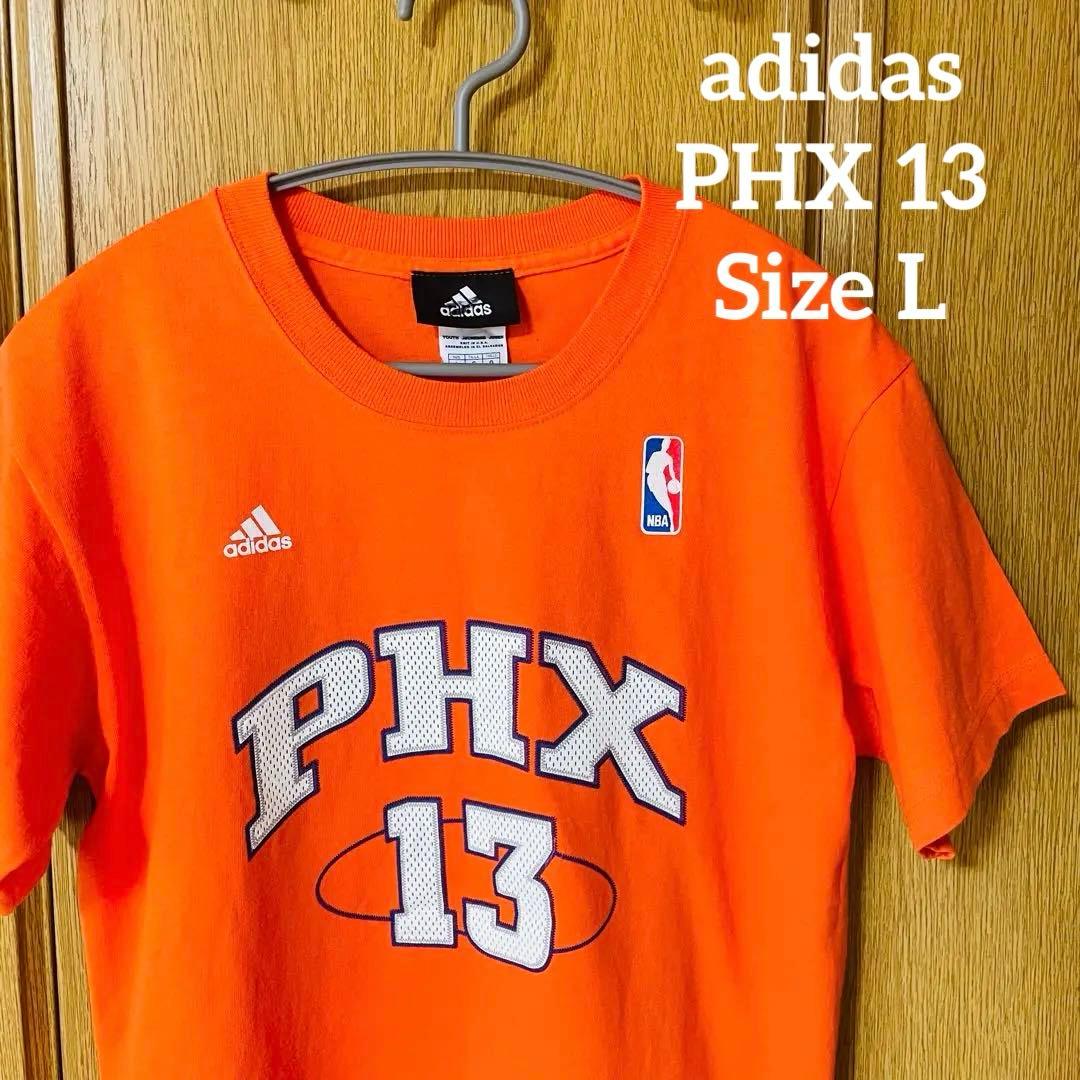 【美品】adidas アディダス PHX 13 オレンジ スポーツファンシャツL