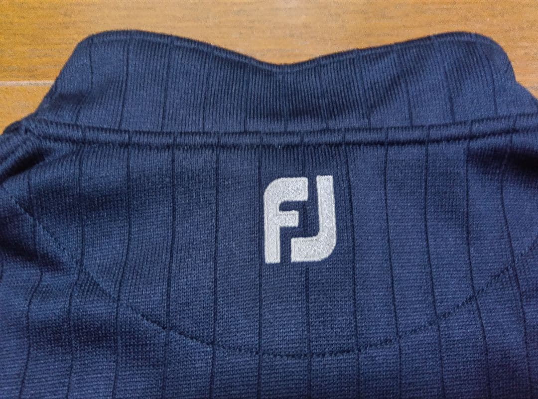 FJ ネイビー フロントジップ付きセーター・トレーナー 2XL
