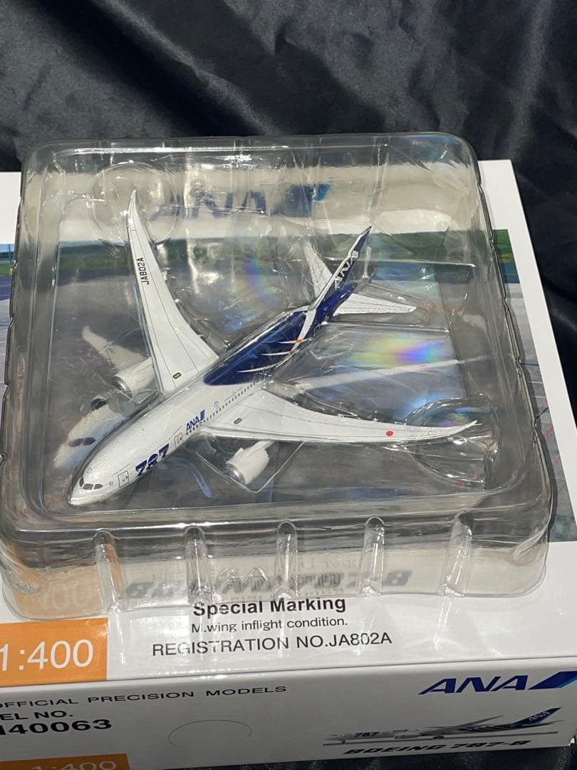 ANA B787-8 Special Marking 主翼空中姿勢 JA802A