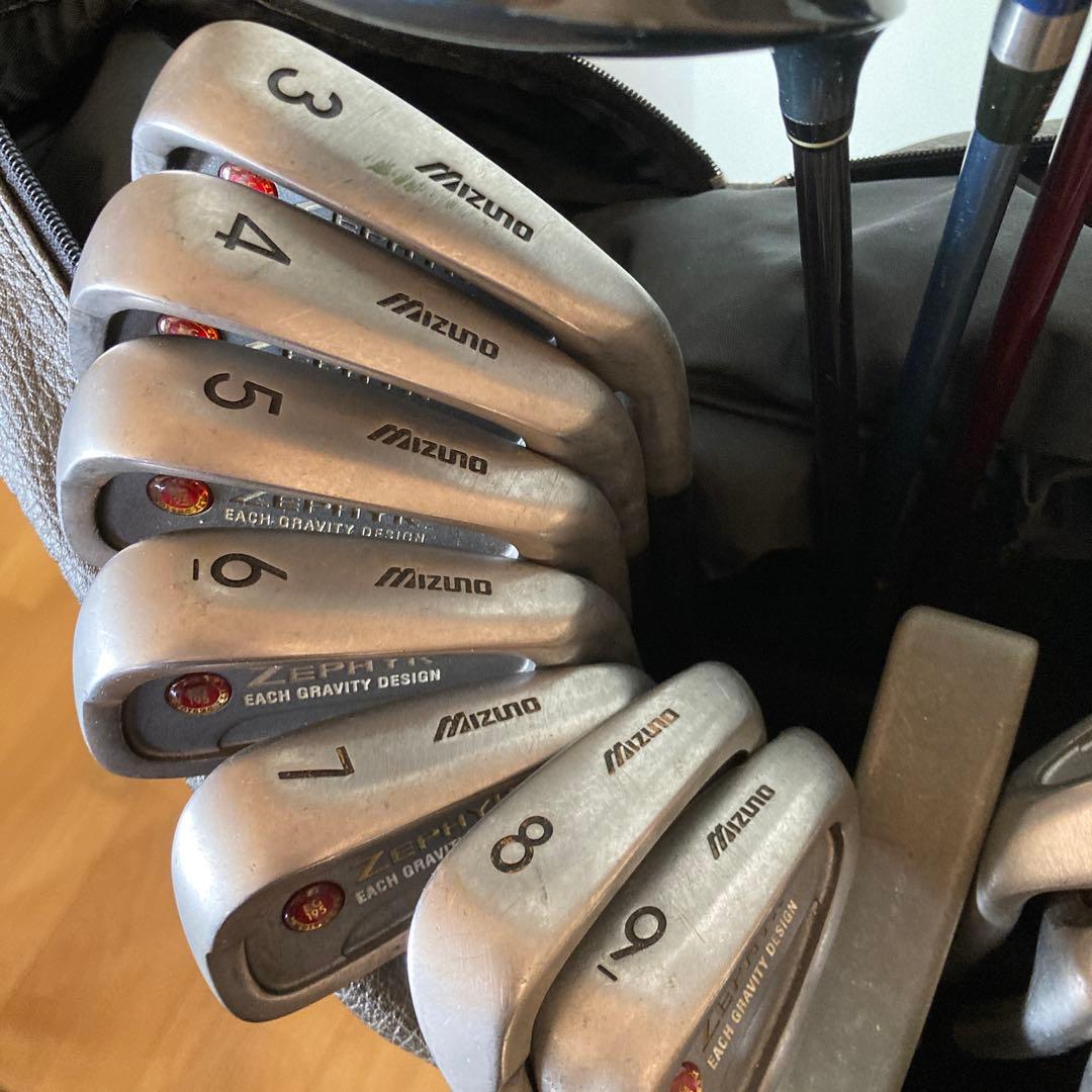 男性用初心者格安ゴルフクラブセットmizuno 練習、ラウンド使用⛳