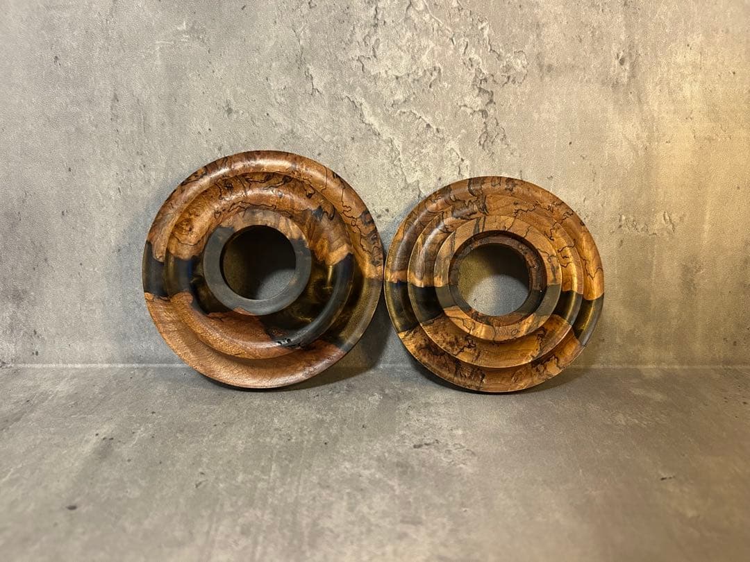 38灯用　シェード&台座セット / SPALTED × BROWN RESIN