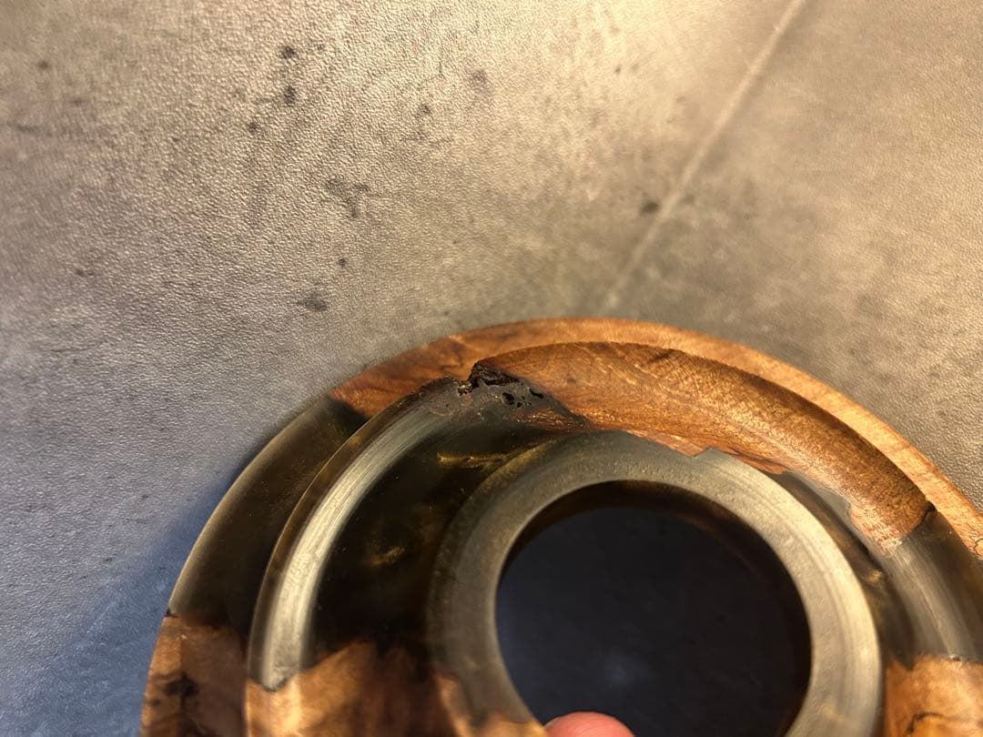 38灯用　シェード&台座セット / SPALTED × BROWN RESIN