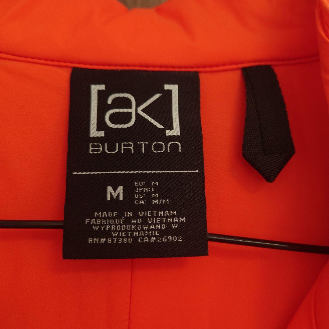 メンズ BURTON バートン akヘリウム オレンジ系 Mサイズ