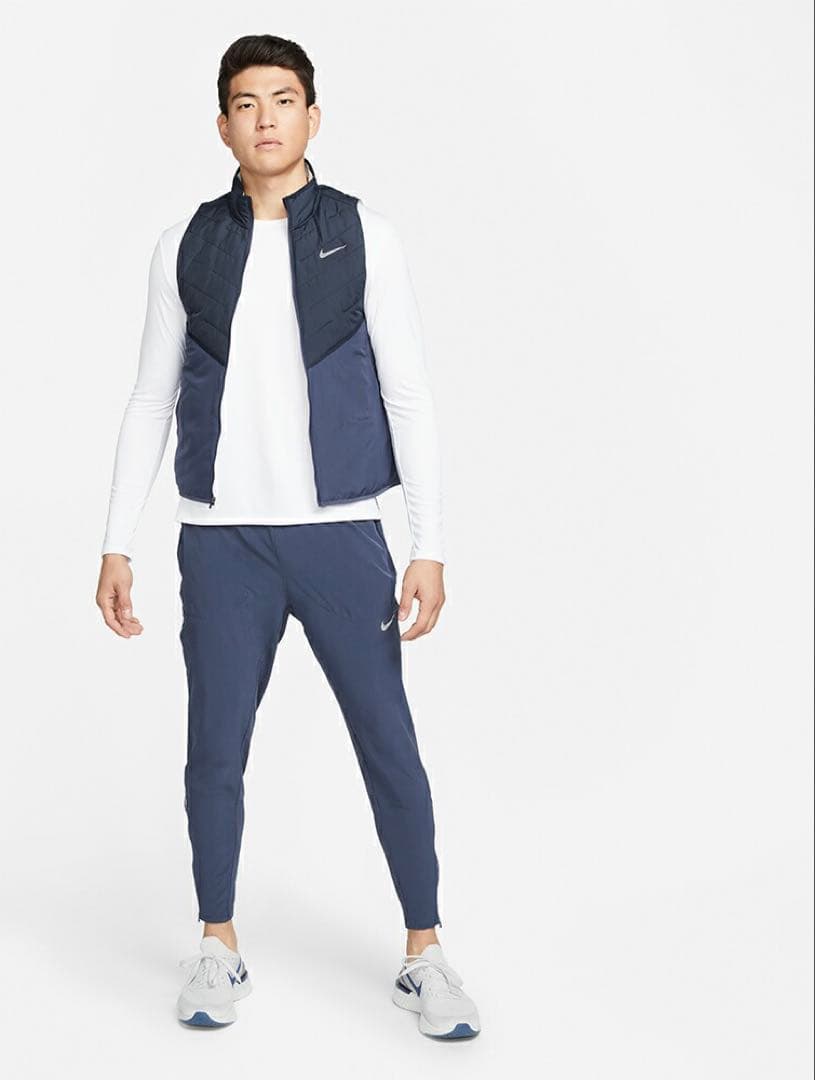 NIKE ランニングウェア ベスト 新品 アウター ナイキ XL ネイビー